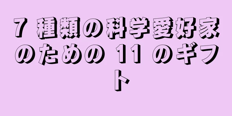 7 種類の科学愛好家のための 11 のギフト