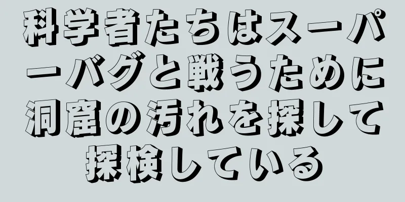科学者たちはスーパーバグと戦うために洞窟の汚れを探して探検している