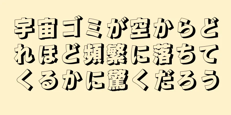 宇宙ゴミが空からどれほど頻繁に落ちてくるかに驚くだろう