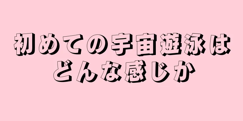初めての宇宙遊泳はどんな感じか