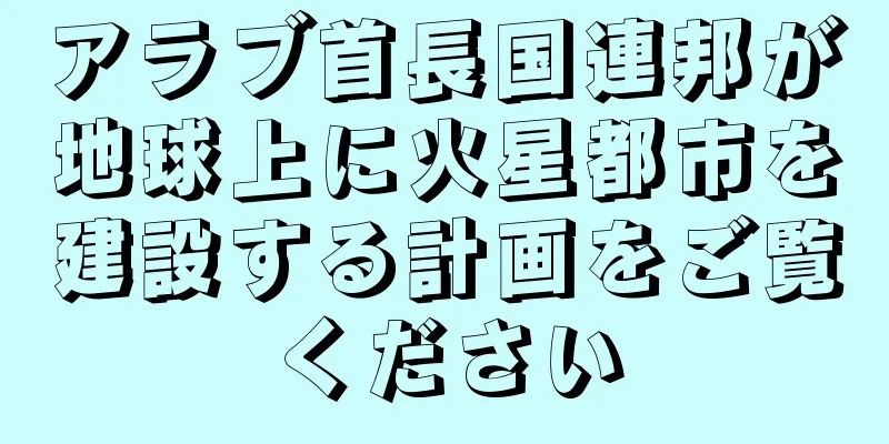 アラブ首長国連邦が地球上に火星都市を建設する計画をご覧ください