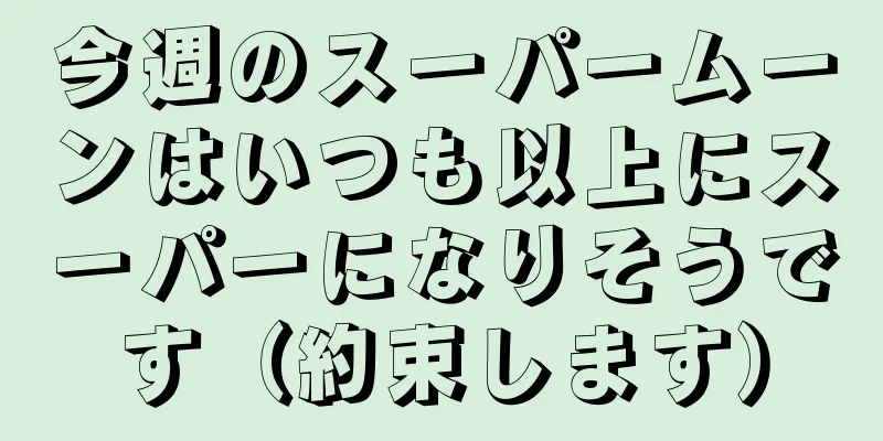 今週のスーパームーンはいつも以上にスーパーになりそうです（約束します）