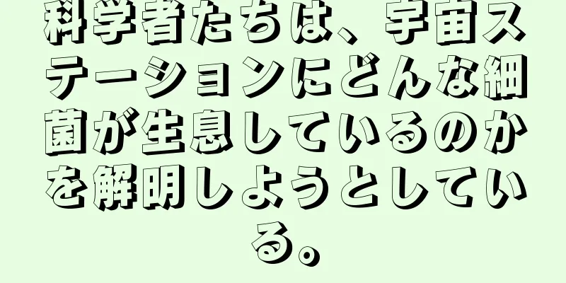 科学者たちは、宇宙ステーションにどんな細菌が生息しているのかを解明しようとしている。