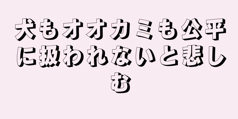 犬もオオカミも公平に扱われないと悲しむ