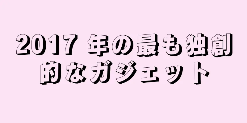 2017 年の最も独創的なガジェット