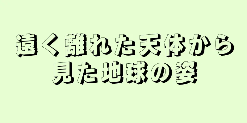 遠く離れた天体から見た地球の姿