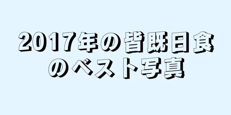 2017年の皆既日食のベスト写真