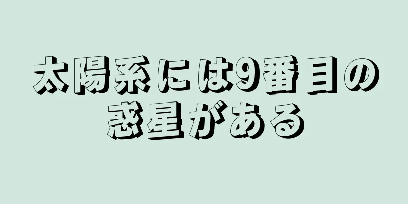 太陽系には9番目の惑星がある