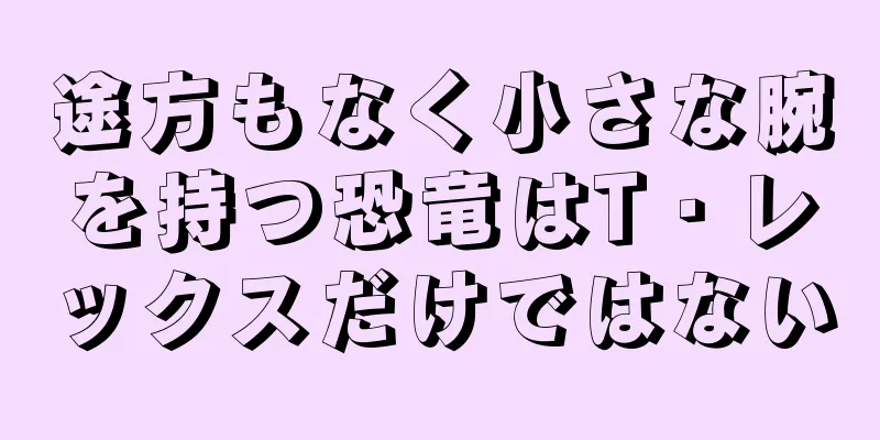 途方もなく小さな腕を持つ恐竜はT・レックスだけではない