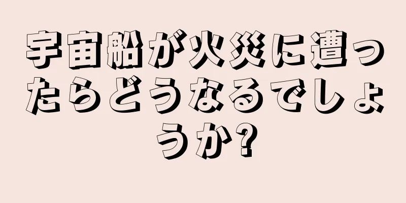 宇宙船が火災に遭ったらどうなるでしょうか?