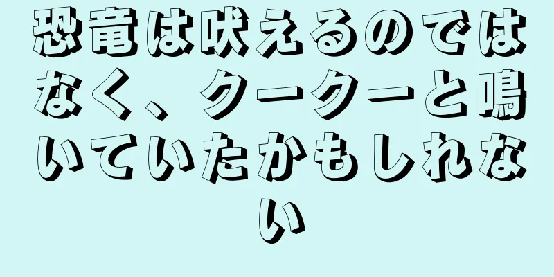 恐竜は吠えるのではなく、クークーと鳴いていたかもしれない