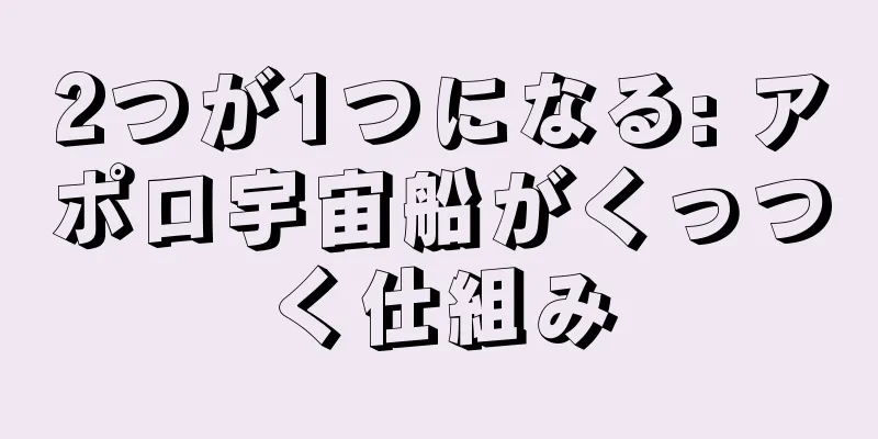 2つが1つになる: アポロ宇宙船がくっつく仕組み
