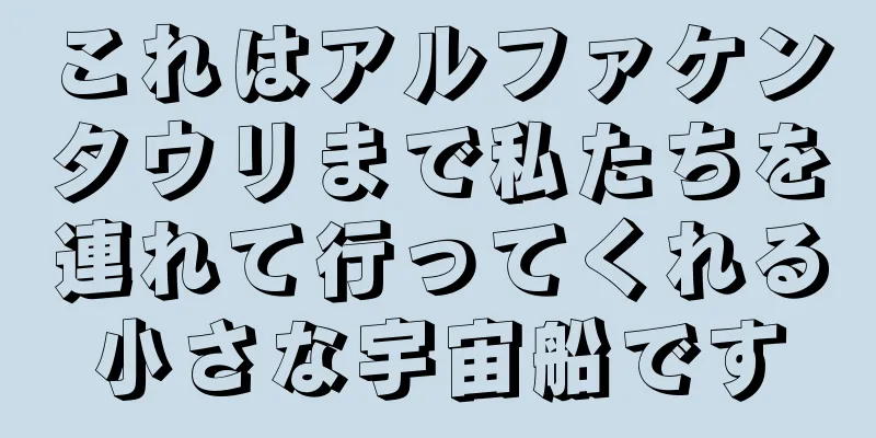 これはアルファケンタウリまで私たちを連れて行ってくれる小さな宇宙船です