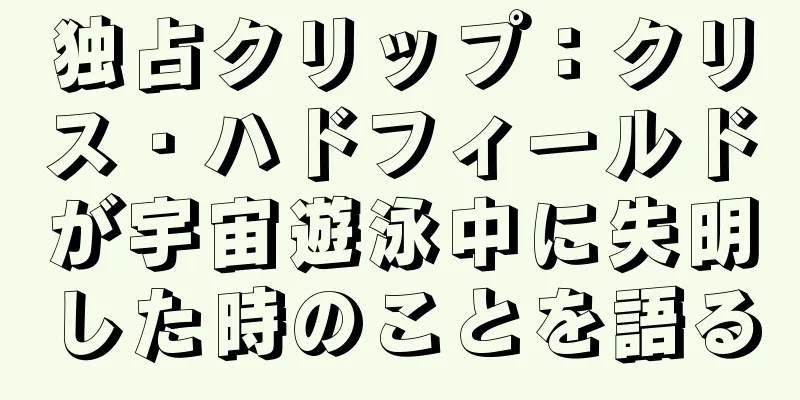 独占クリップ：クリス・ハドフィールドが宇宙遊泳中に失明した時のことを語る