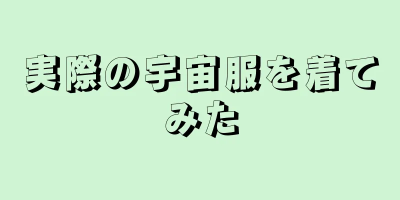 実際の宇宙服を着てみた