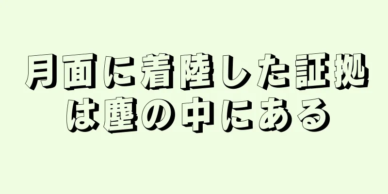 月面に着陸した証拠は塵の中にある