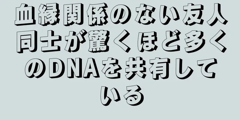 血縁関係のない友人同士が驚くほど多くのDNAを共有している