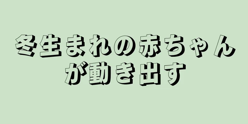 冬生まれの赤ちゃんが動き出す