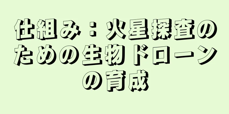 仕組み：火星探査のための生物ドローンの育成