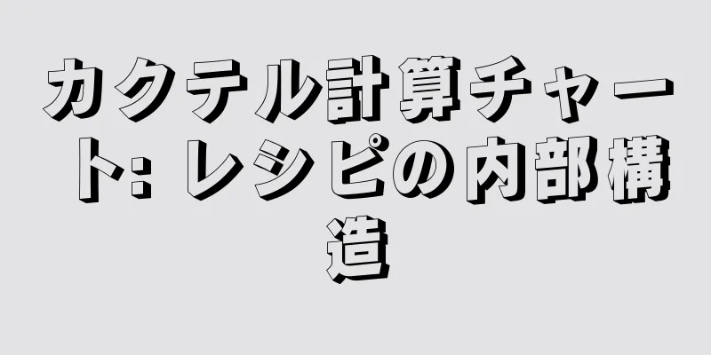 カクテル計算チャート: レシピの内部構造