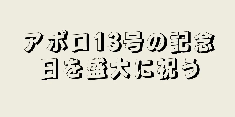 アポロ13号の記念日を盛大に祝う