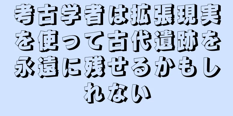 考古学者は拡張現実を使って古代遺跡を永遠に残せるかもしれない