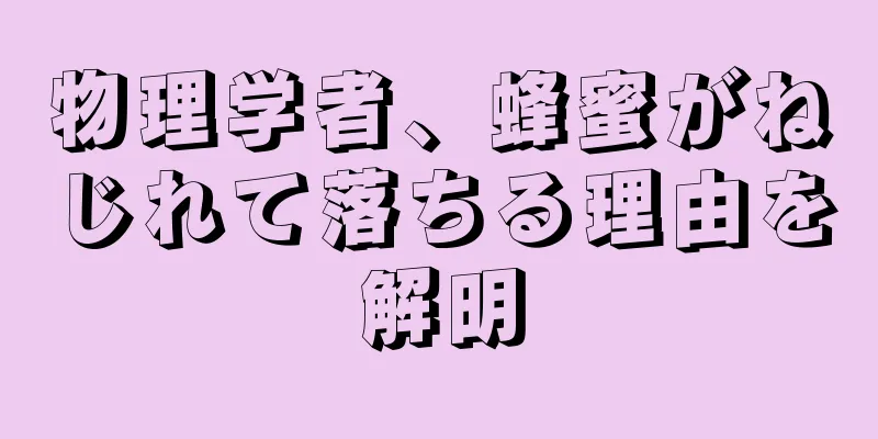 物理学者、蜂蜜がねじれて落ちる理由を解明