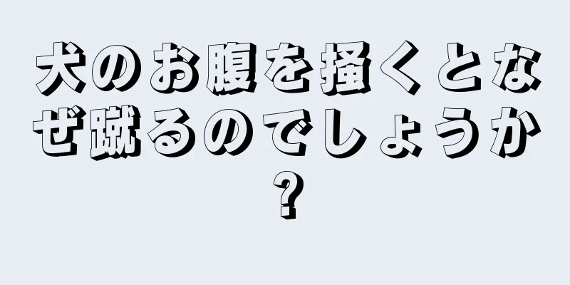 犬のお腹を掻くとなぜ蹴るのでしょうか?