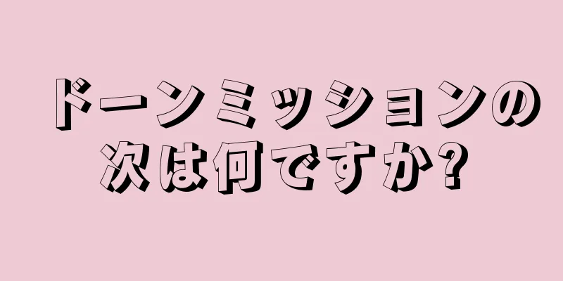 ドーンミッションの次は何ですか?