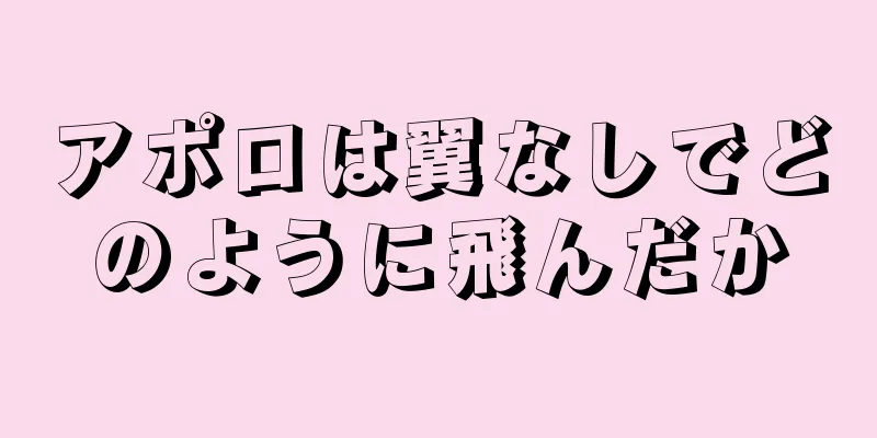 アポロは翼なしでどのように飛んだか