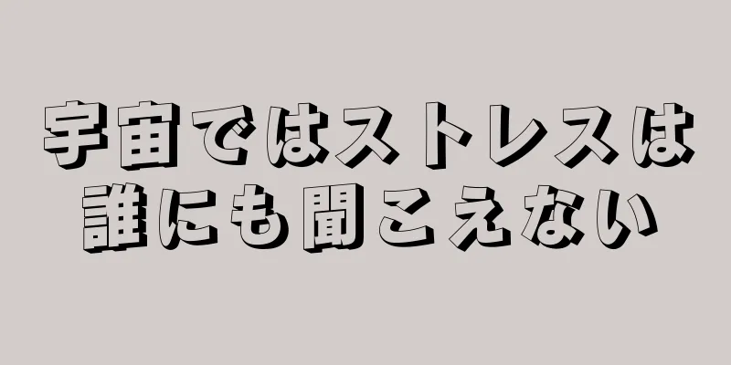 宇宙ではストレスは誰にも聞こえない