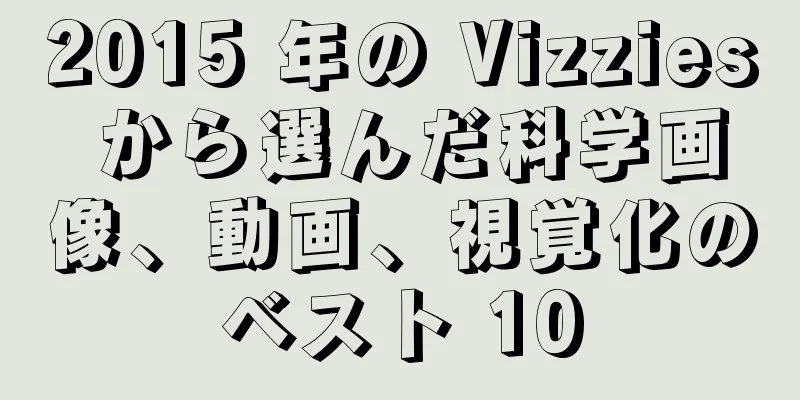 2015 年の Vizzies から選んだ科学画像、動画、視覚化のベスト 10
