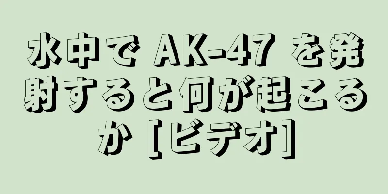 水中で AK-47 を発射すると何が起こるか [ビデオ]