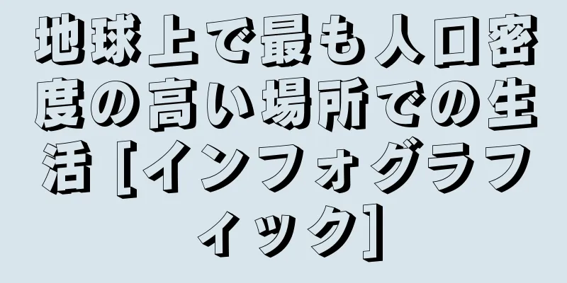 地球上で最も人口密度の高い場所での生活 [インフォグラフィック]