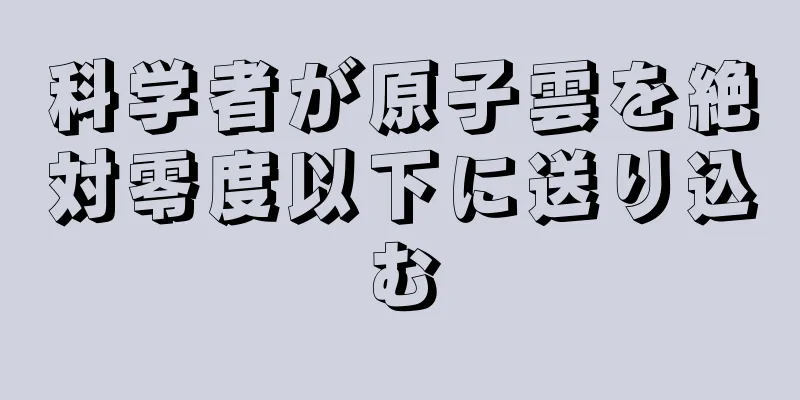 科学者が原子雲を絶対零度以下に送り込む