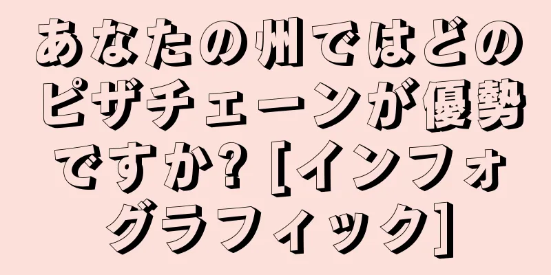 あなたの州ではどのピザチェーンが優勢ですか? [インフォグラフィック]