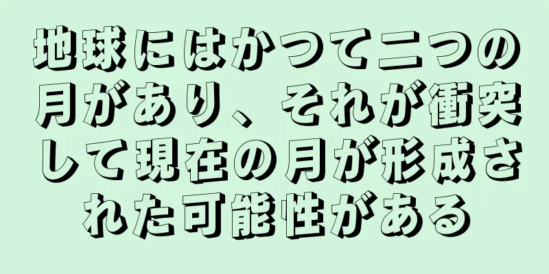 地球にはかつて二つの月があり、それが衝突して現在の月が形成された可能性がある