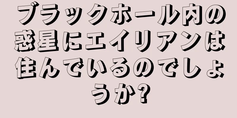 ブラックホール内の惑星にエイリアンは住んでいるのでしょうか?