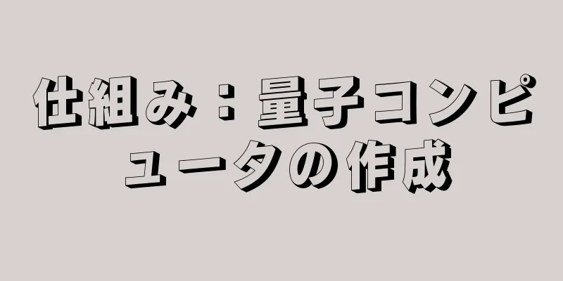 仕組み：量子コンピュータの作成
