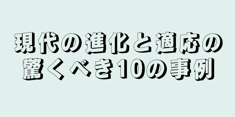 現代の進化と適応の驚くべき10の事例