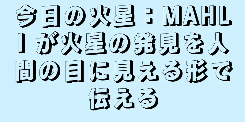 今日の火星：MAHLI が火星の発見を人間の目に見える形で伝える