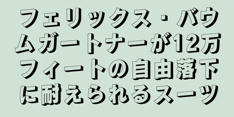 フェリックス・バウムガートナーが12万フィートの自由落下に耐えられるスーツ