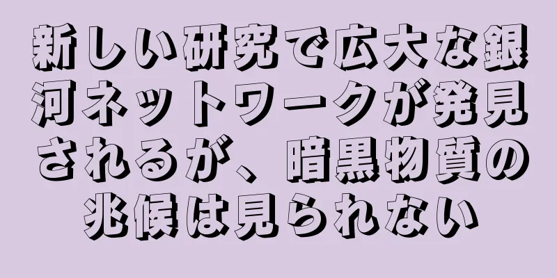 新しい研究で広大な銀河ネットワークが発見されるが、暗黒物質の兆候は見られない