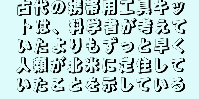 古代の携帯用工具キットは、科学者が考えていたよりもずっと早く人類が北米に定住していたことを示している