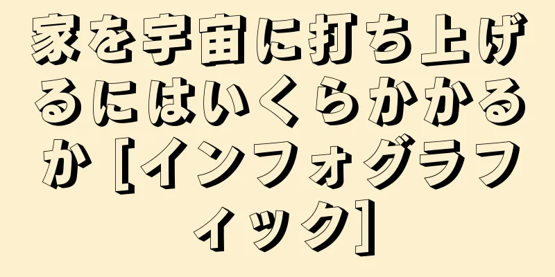 家を宇宙に打ち上げるにはいくらかかるか [インフォグラフィック]