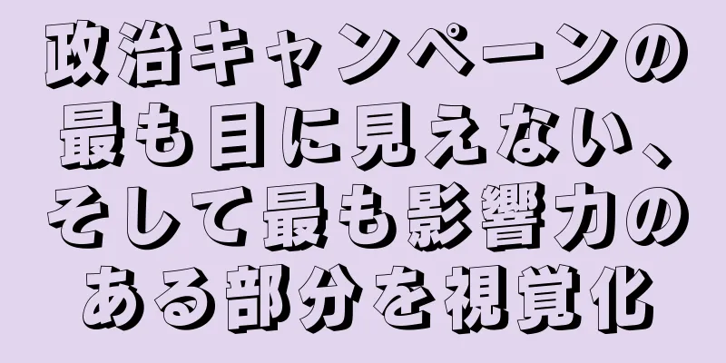 政治キャンペーンの最も目に見えない、そして最も影響力のある部分を視覚化
