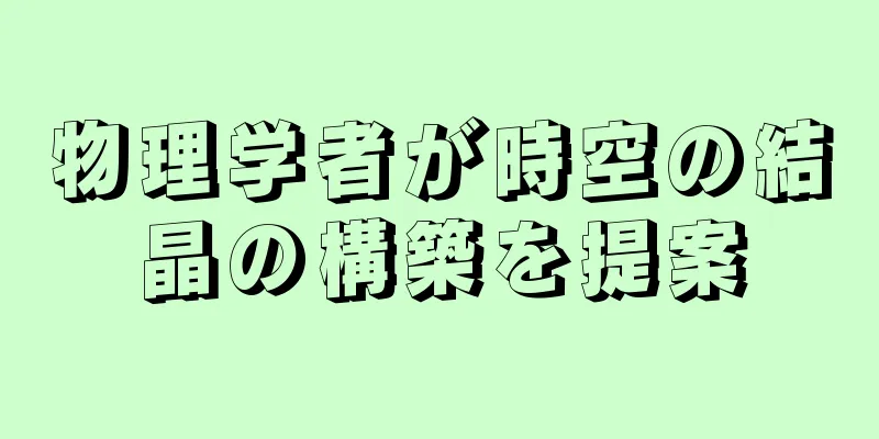 物理学者が時空の結晶の構築を提案