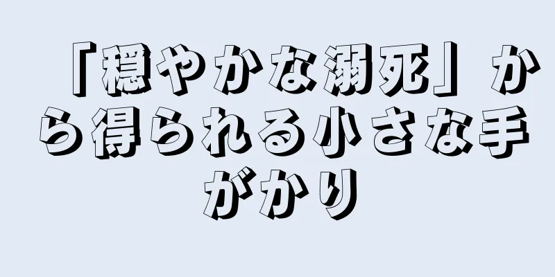 「穏やかな溺死」から得られる小さな手がかり